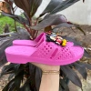Dép tổ ong màu hồng gắn chuột Mickey lớn + 8 sticker nhỏ, siêu nhẹ VAC du lịch biển chỉ 120k 4