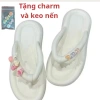 Dép tông đi biển đế bệt 3 charm mỗi bên - Nhiều màu, giá chỉ 29.000đ 10