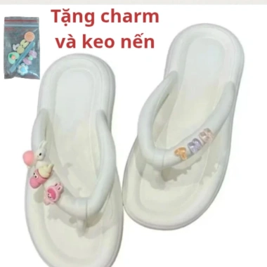 Dép tông đi biển đế bệt 3 charm mỗi bên - Nhiều màu, giá chỉ 29.000đ 10 Dép tông đi biển đế bệt 3 charm mỗi bên - Nhiều màu, giá chỉ 29.000đ 10