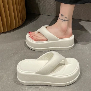 Dép tông EVA cao cấp độn đế 6cm, kẹp ngón bền, thích hợp đi biển, đi chơi - 62k