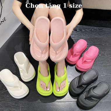 Dép tông EVA cao cấp độn đế 6cm, kẹp ngón bền, thích hợp đi biển, đi chơi - 62k 7 Dép tông EVA cao cấp độn đế 6cm, kẹp ngón bền, thích hợp đi biển, đi chơi - 62k 7