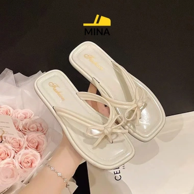 Dép Tông Gắn Hoa Thời Trang Nữ Đi Biển 2.025 - Kẹp Đẹp MINA Giá 49.500₫