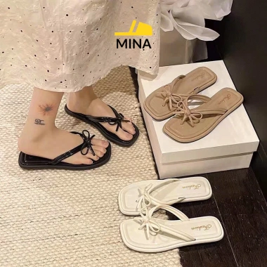 Dép Tông Gắn Hoa Thời Trang Nữ Đi Biển 2.025 - Kẹp Đẹp MINA Giá 49.500₫