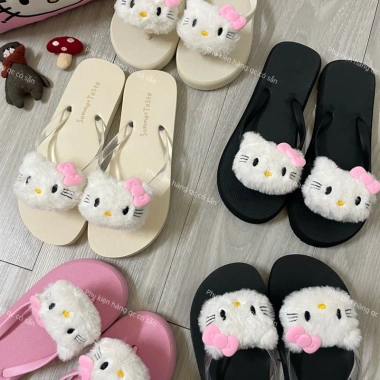 Dép tông gấu Heloki cute xinh, thích hợp đi trong nhà và đi biển, giá 72.000đ