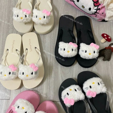 Dép tông gấu Heloki cute xinh, thích hợp đi trong nhà và đi biển, giá 72.000đ