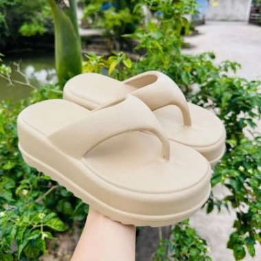 Dép tông kẹp cao 6cm thời trang - Phối đi biển, du lịch, giảm giá 45.000₫ 5