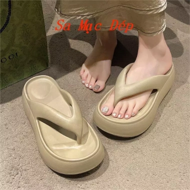 Dép Tông Kẹp Đế Độn 6cm - Dép xỏ ngón thời trang đi biển, siêu nhẹ, giá chỉ 57k