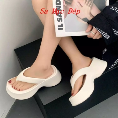 Dép Tông Kẹp Đế Độn 6cm - Dép xỏ ngón thời trang đi biển, siêu nhẹ, giá chỉ 57k