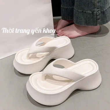Dép Tông Kẹp Xỏ Ngón Cao 6cm Du lịch Tắm Biển Đẹp Xinh Giá 48.000 VND