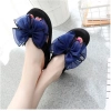 Dép Tông Kẹp Xỏ Ngón Nữ 3cm Đính Nơ Voan Chống Trơn – Du Lịch Biển 99k