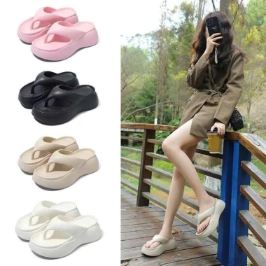 Dép tông nữ xỏ ngón tăng chiều cao 4cm - Thoải mái đi biển, du lịch, chỉ 80.000₫