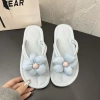 Dép tông xỏ ngón đính hoa pastel đi biển đế dẻo êm chân tiểu thư QCCC 63.200₫
