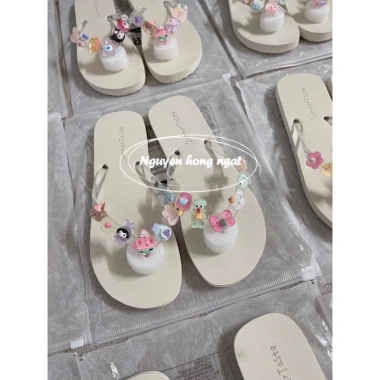 Dép tông xỏ ngón nữ NGATODER quai trong 5 màu – Mix charm, giảm 30% chỉ 70.000₫