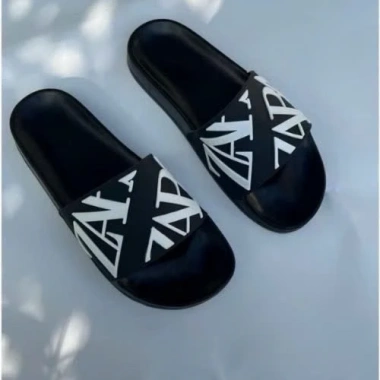 Dép Ulzzang Hàn Quốc Quai Ngang Nam Nữ Blue White - Giá giảm 49k, FREE SHIP