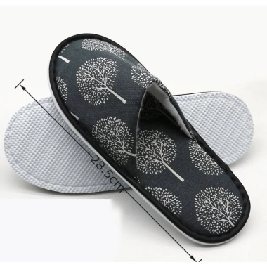 Dép vải dài 28cm đế xốp êm, thích hợp đi khách sạn, homestay, giá 27.000đ