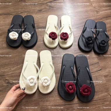 Dép xỏ ngón 2 quai hoa trà hot hít BY.NGATODER - Giá chỉ 49.999đ 4 Dép xỏ ngón 2 quai hoa trà hot hít BY.NGATODER - Giá chỉ 49.999đ 4