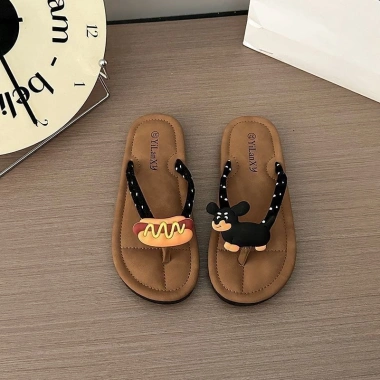 Dép xỏ ngón cute chống trượt mùa hè 2.025 – Đế Sli mềm, thời trang bãi biển, giảm còn 74.199 VND 2