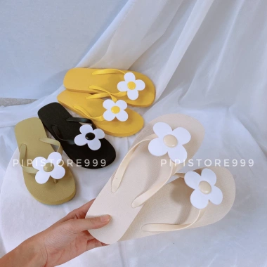 Dép Xỏ Ngón Đính Hoa Màu Sắc G169 Nhẹ Đi Biển Du Lịch Hè Giá 75.000₫ Giảm 18%