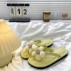 Dép Xỏ Ngón Đính Hoa Thanh Lịch Đế Bằng Chống Trượt Dễ Phối Đồ Nữ 3 Màu 8