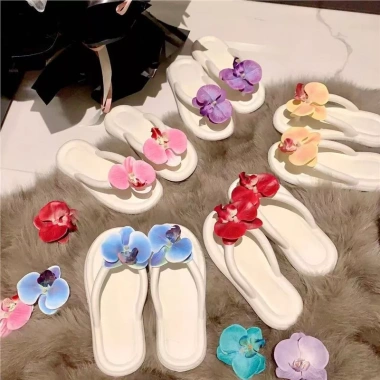 Dép xỏ ngón EVA hoa lan xinh xắn, đế 1,5cm chống trơn trượt - Giá chỉ 59k 5
