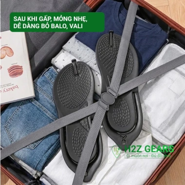 Dép xỏ ngón gấp gọn du lịch - chống trượt, siêu êm chân, tiết kiệm không gian 4