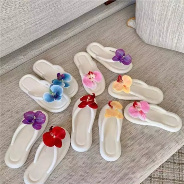 Dép xỏ ngón hoa lan EVA đế cao 1,5cm chống trơn trượt - Thời trang đi biển giá 59k 6