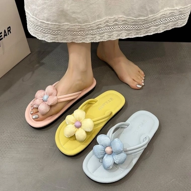 Dép xỏ ngón hoa mùa hè nữ - thoải mái đi biển ngoài trời, giá chỉ 57.000₫