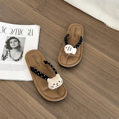 Dép xỏ ngón hoạt hình dễ thương giày nữ đa năng đế mềm thoải mái, giá 86.660₫