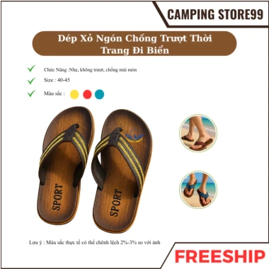 Dép Xỏ Ngón Nam Đế Dày Chống Trơn Trượt, Chống Mài Mòn - Mẫu Basic Giá 29.000 VNĐ