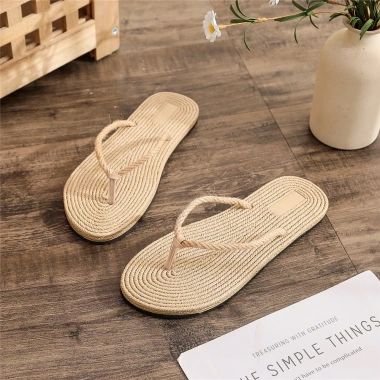 Dép xỏ ngón nữ dây cói mảnh vintage - Đi biển, trong nhà, giá 99.000₫