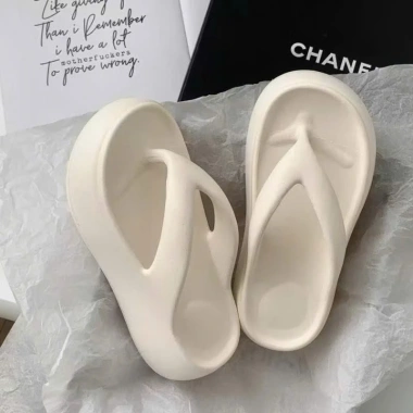 Dép Xỏ Ngón Nữ Đế Cao 7cm Tăng Chiều Cao Thoải Mái Đi Biển Đi Chơi 5