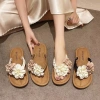 Dép Xỏ Ngón Nữ Đế Phẳng Hình Hoa - Size 36-41, Đi Chơi, Đi Biển, Giá 49k 2