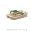 Dép xỏ ngón nữ DN06 đế xuồng cao 5 phân, kẹp tông, chống thấm nước, chống trơn trượt, phù hợp đi biển, đi mưa - 89.000₫ 3