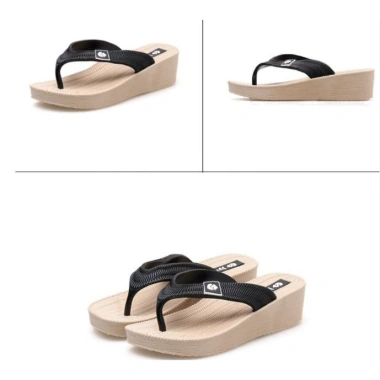Dép xỏ ngón nữ DN06 đế xuồng cao 5 phân, kẹp tông, chống thấm nước, chống trơn trượt, phù hợp đi biển, đi mưa - 89.000₫