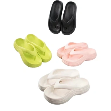 Dép xỏ ngón nữ du lịch, nhựa siêu mềm đúc khối, cao 5cm tôn chiều cao - 79.500đ