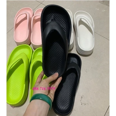 Dép xỏ ngón nữ du lịch, nhựa siêu mềm đúc khối, cao 5cm tôn chiều cao - 79.500đ