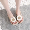 Dép xỏ ngón nữ giả cói hoa cúc cao 5cm và 3cm, đi biển siêu thích, giá 109k 4