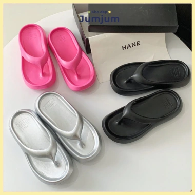 Dép xỏ ngón nữ QC cao cấp, đế cao 4cm EVA, êm chân, nhẹ, kháng nước - Giá 90.738