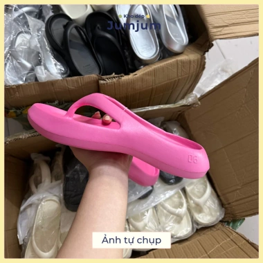 Dép xỏ ngón nữ QC cao cấp, đế cao 4cm EVA, êm chân, nhẹ, kháng nước - Giá 90.738