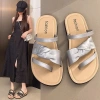 Dép Xỏ Ngón Nữ Quai Thắt 2.025 - Phong Cách Đi Chơi Du Lịch Giá 55k