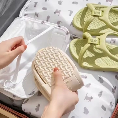 Dép xỏ ngón tháo rời gập lại, nhẹ chống trượt, khô nhanh, thích hợp du lịch, bãi biển, phòng tắm – Collec