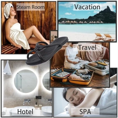 Dép xỏ ngón tháo rời gập lại, nhẹ chống trượt, khô nhanh, thích hợp du lịch, bãi biển, phòng tắm – Collec