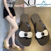 Dép Xỏ Ngón Tông Đính Hoa Đa Màu - Đế Mềm Chống Trơn, Thích Hợp Đi Du Lịch Hè, Giá 40.000₫