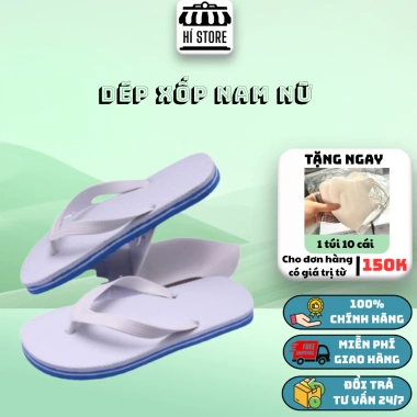 Dép Xốp Cho Nam Nữ - Đa Màu, Đệm êm, Giá Chỉ 17.900đ - Phù Hợp Khách Sạn TPHCM
