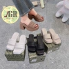 Dép xuồng NS1 3 sọc đế nhựa PU cao 8 cm - Bonita Shoes PU018 bền đẹp giá ưu đãi 4