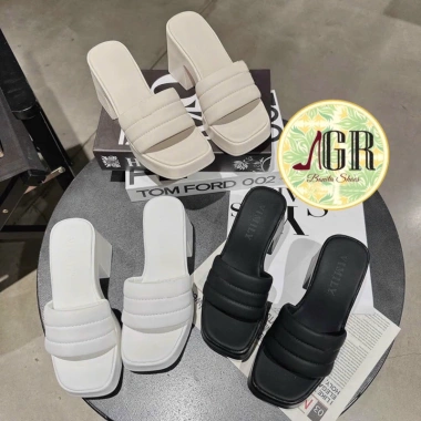 Dép xuồng NS1 3 sọc đế nhựa PU cao 8 cm - Bonita Shoes PU018 bền đẹp giá ưu đãi