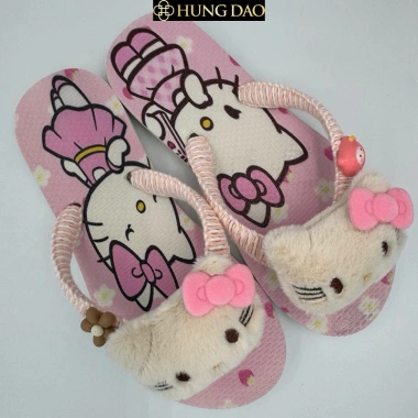 Dépkẹp nữ Hùng Đào Hello Kitty nhí nhảnh mềm mại đế chống trượt đủ size 120k Dépkẹp nữ Hùng Đào Hello Kitty nhí nhảnh mềm mại đế chống trượt đủ size 120k