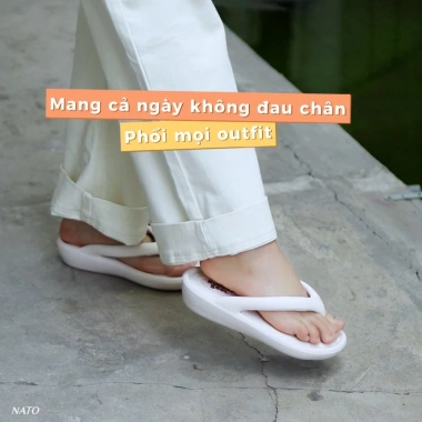 Dépp Kẹp Xỏ Ngón Nữ Nato Rubber Đúc Nguyên Khối Eva Cao Cấp – Êm, Chống Trượt, đi biển, Giá ưu đãi 186k