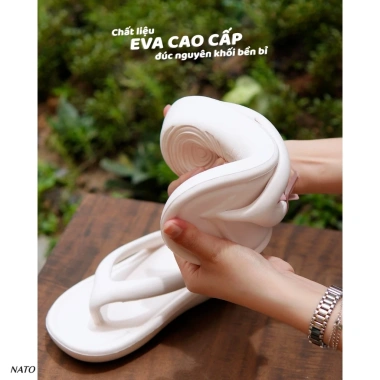 Dépp Kẹp Xỏ Ngón Nữ Nato Rubber Đúc Nguyên Khối Eva Cao Cấp – Êm, Chống Trượt, đi biển, Giá ưu đãi 186k