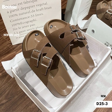 Dépp nữ quai ngang đế cao D.25 birken sang chanh tôn, khóa nịnh chân - 109.000 VND 2
